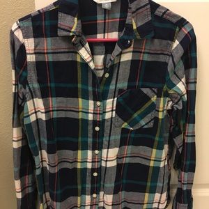 Cute Old Navy flannel plaid blouse